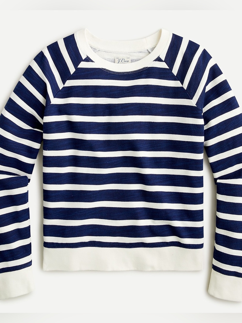 J. Crew Vintage cotton terry crewneck pullover in stripe - Small - Picture 2 of 13